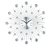 Pendule Alu Strass Ø33cm