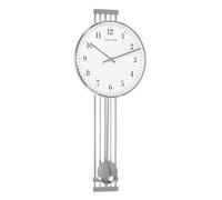 Pendule argentée Mouvement radio - Hermle Modèle : 70981-000871
