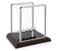 Pendule Berceau Newton, 5 Perles Grande Porte Gadget Scientifique et Physique Amusant Pendule Berceau Newton Boules Newton Jouet d'apprentissage Physique Accessoires Décoration Maison Bureau