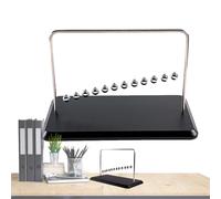Pendule De Newton De Bureau - Sphère D’Équilibre Dynamique 12 Balles, Objet Design Relaxant, Décoration Éducative Élégante | Accessoire D’Apprentissage Pour Étudiant Professeur Expérience Scientifique