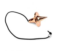 Pendule de radiesthésie et de divination en métal Prajet - Outil de divination spirituelle pour le Reiki, la guérison des chakras et la méditation (UFO Copper Chord Pendulum)