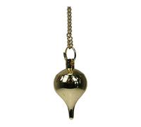 Pendule de radiesthésie - Petite Goutte Laiton doré avec Pochette suédine