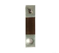 Pendule de rechange en métal pour horloges antiques en forme de feuille, mécanisme à ressort oscillant vintage, lisse pour un mouvement de précision, finition dorée ou argentée, 21 x 5 mm ou (21 × 5