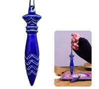 Pendule de Thot Artisanal | Pendule divinatoire égyptien pour Divination, Reiki, géobiologie. Esotérisme et spiritualité | en céramique Fait Main, Fait en France - BLEU