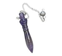 Pendule de Thot en pierres naturelles (gravés ou non) (améthyste gravé)