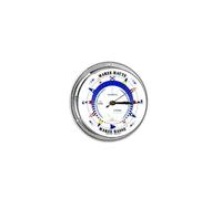 Pendule des Marée - Chromé 115 mm - Fond Blanc - B106