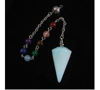 Pendule Divination - GSRPOP - Agate - Radiesthésie - Lithothérapie - Pendentif