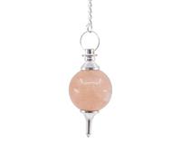 Pendule Divinatoire Séphoroton en Cornaline - Pierre Naturelle de Radiesthésie