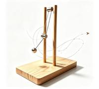 Pendule Double Chaotique Décoratif, Modèle en Bois Dénergie Cinétique, À Assembler Soi-même, Sculpture Pendulaire, Jouet De Bureau, Modèle De Démonstration Physique, pour Le Bureau Ou La Maison,
