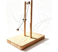 Pendule du chaos en bois, sculpture d’énergie cinétique de bureau
