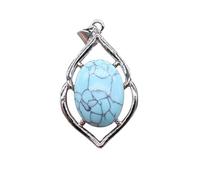 Pendule en cristal de quartz rose améthyste en pierre naturelle 28 x 54 mm pour fabrication de colliers et accessoires