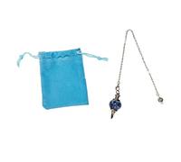 Pendule en Cristal, Pendule en Cristal sphérique Vintage pour radiesthésie, Pendule Chakra Reiki Divination méditation Wicca, pendules de Divination Professionnelle (Sodalite)