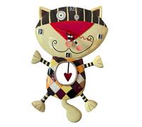Enesco Horloge Allen Designs C602 – Chat cœur en résine – 33 cm