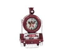 Pendule en métal Rouge forme ancienne Locomotive