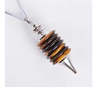 Pendule en pierre naturelle Pendulum Reiki Pendentif Roues de vie Bijoux 7 Chakra Pendulums Hommes Femmes Cadeau-D067A