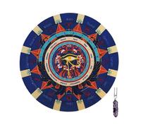 Pendule ésotériste astrologique Tapis pendule du désert en caoutchouc Accessoires pour alignements étoilés Tapis de treuil en caoutchouc