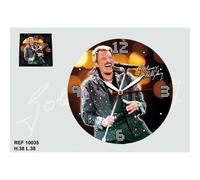 Pendule Johnny Hallyday En Toile 38 Cm