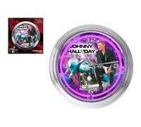 Pendule Johnny Hallyday Neon Violet