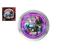 Pendule Johnny Hallyday Neon Violet