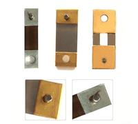 Pendule mécanique de style antique en forme de feuille avec matériau métallique pour réparation et amélioration d'horloge vintage (21 × 8 mm)