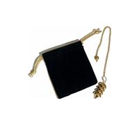 Pendule métallique, OSIRIS Pendule de divination égyptienne/Pendule de radiesthésie avec témoin et chaîne - Laiton doré - Magnétiseur, Sourcier, Voyance, Ésotérisme (OSIRIS)