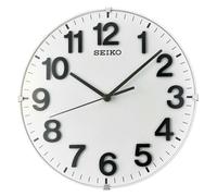 Pendule murale à fixer ou à poser blanche Seiko