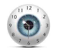 Pendule Murale De 30 Cm l'oeil Globe Oculaire avec Beauté Contact Pupille Vue Vue Ophtalmologie Muet Horloge Murale Magasin Optique Montre Murale Cadeau