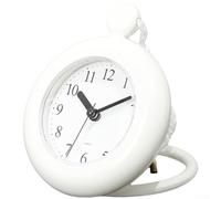 Pendule Murale Design Minimaliste avec Ventouse(B) | Mouvement quartz silencieux, pour zéro bruit de - pour tac, pour idéal pour le sommeil et la concentration