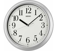 Pendule murale en plastique gris Seiko couleur : Argenté