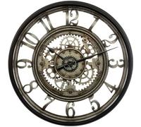 Pendule Murale Mécanique ""Vintage"" 50cm Gris