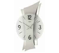Pendule murale moderne Alu Ultra Design couleur : Placage bois aluminium