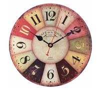 Pendule murale moderne et colorée Bayard Bons plans : Nouveauté