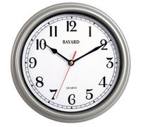 Pendule murale ronde en plastique Bayard Couleur : Noir