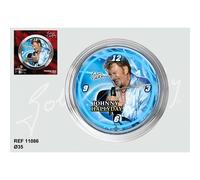 Pendule Neon Johnny Hallyday Bleu