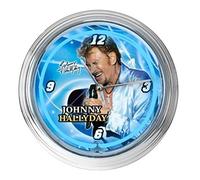 Generique Pendule néon Johnny Hallyday Bleu