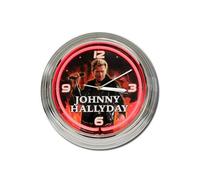 Pendule Neon Johnny Hallyday Rouge