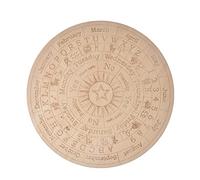 Pendule rond en bois, pendule étoilé, pendentif de divination, de sorcellerie, tableau métaphysique, collier en .