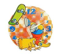 Pendule ronde en mdf Bart Simpson