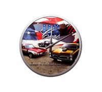 Pendule ronde US Cars