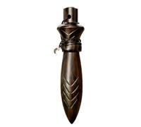 Pendule Thot Plombé en Bois d'Ébène Noir