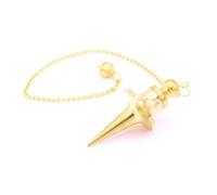 Pendule Trouvier avec chambre à témoin en laiton doré