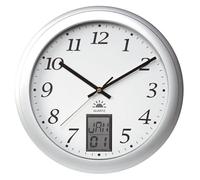 Pendule - UNILUX - INSTINCT - Acier - Diamètre 30,5 cm - Quartz avec date