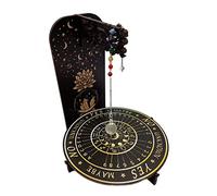 Pendule vintage fait main - 7 pierres chakras - Quartz - Cristal - Métaphysique, ésotérisme, sorcellerie