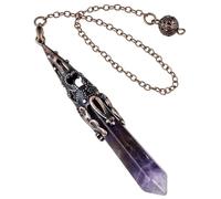 Pendules en cristal pour radiesthésie de divination Cristaux et pierres pour équilibrer les chakras et cadeau spirituel Outils de divination, G