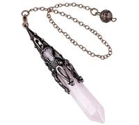 Pendules en cristal pour radiesthésie de divination Cristaux et pierres pour équilibrer les chakras et cadeau spirituel Outils de divination, E
