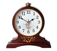 Pendulettes de Bureau Horloge Classique Horloge européenne Horloge de Table rétro Silencieux de Salon décoration Horloge Chambre à Coucher de Chevet Horloge Quartz Horloge Pendule à Poser