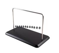 Pendulum Balls Newton Cradle 12 Ball Balance Physics Gadget | Décor jouet de moto cinétique, accessoire pour la baisse du stress, affichage des sciences éducatives, cadre en métal exécutif