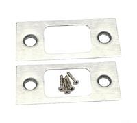 Pêne dormant en acier inoxydable avec renfort pour plaque de verrouillage de mise à niveau, plaque arrière de porte robuste, compatible avec grève standard