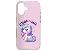 Penelope Adorable Motif Licorne pour Fille avec nom Penelope Coque pour iPhone 17
