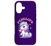 Penelope Adorable Motif Licorne pour Fille avec nom Penelope Coque pour iPhone 17